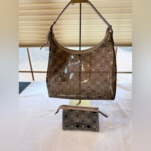 Salvatore Ferragamo Gancini Shoulder Bag with Matching Pouch